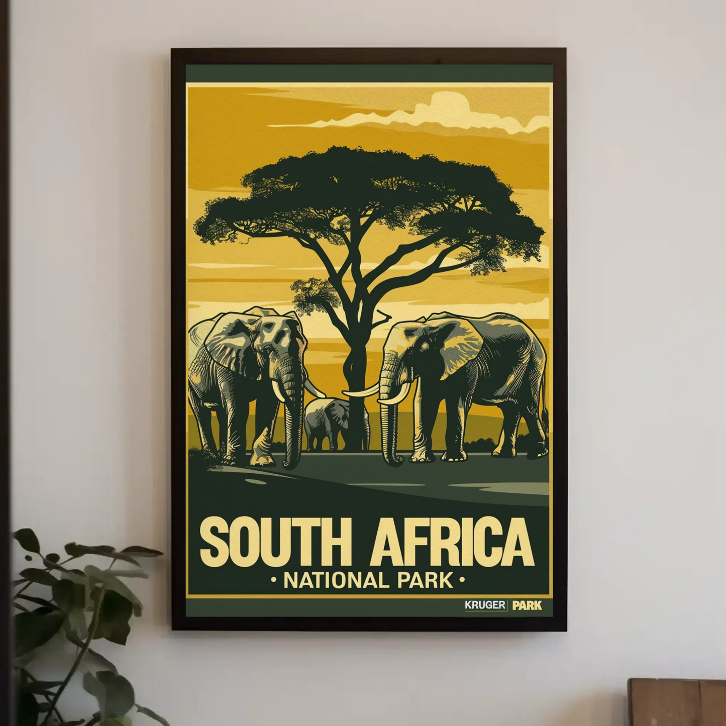 South Africa National Park Vintage Poster