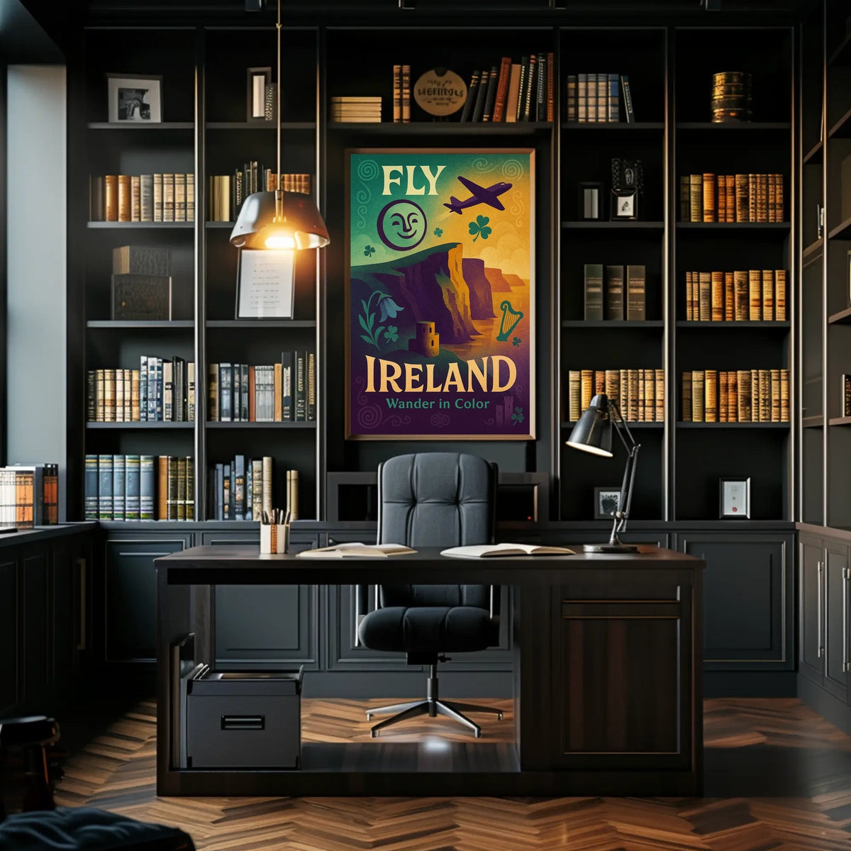 Fly To Ireland Wander In Color Poster