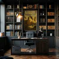 Blackstone River Valley Historic Industrial Revolution Scenic Travel Print Home Decor Poster