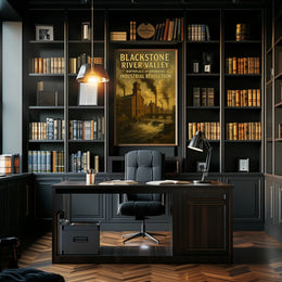 Blackstone River Valley Historic Industrial Revolution Scenic Travel Print Home Decor Poster