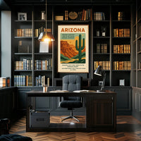 Explore Arizona's Wonders Vintage Travel Poster