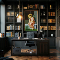 Contemplative Angel Poster