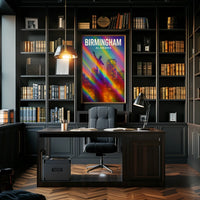 Birmingham, Alabama Vibrant Cityscape Poster