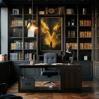 Mystical Vortex: Hooded Figure Fantasy Poster PosterGoat