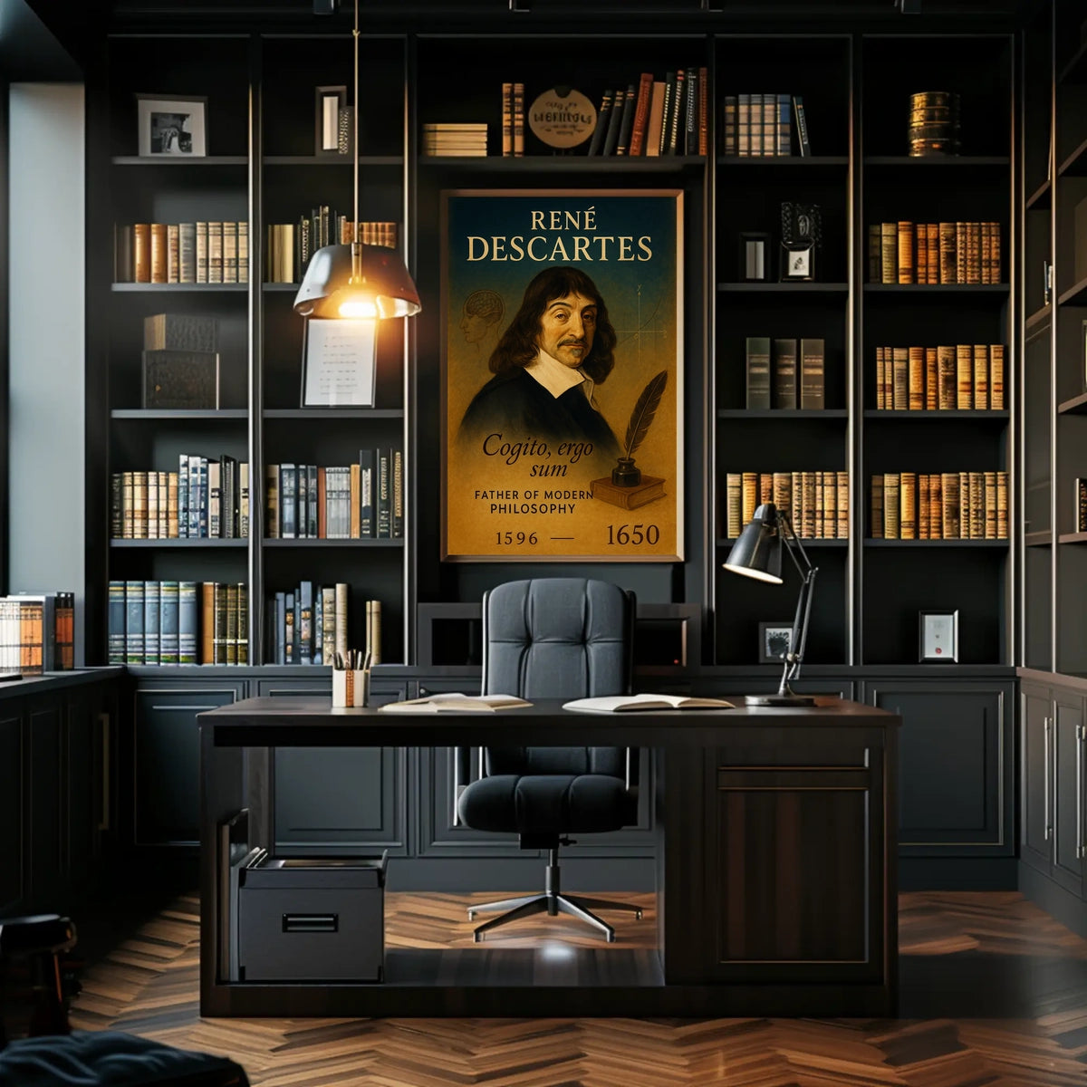 René Descartes Father Of Modern Poster