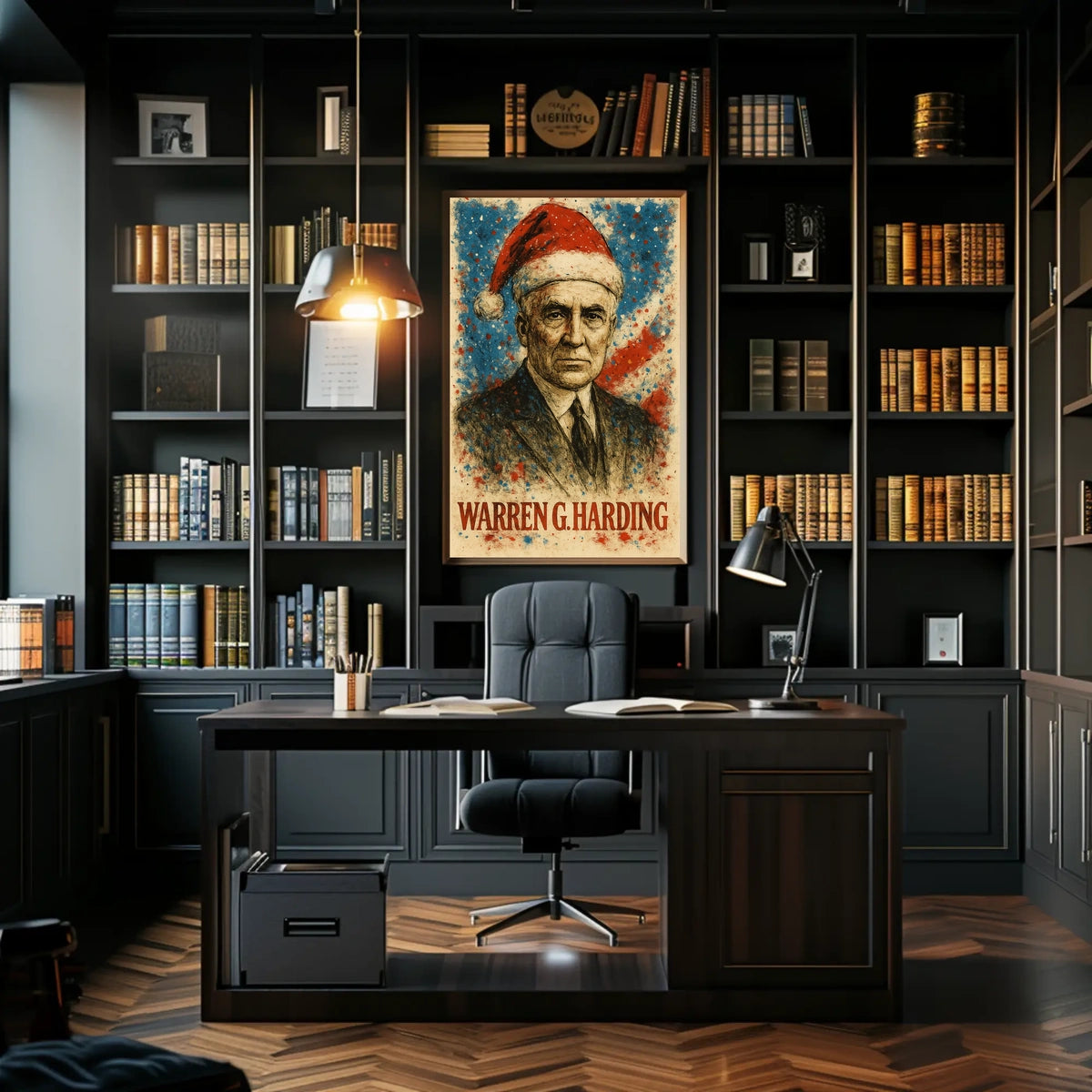 Warren G. Harding 29th President of the United States Christmas SeriesPoster