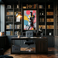 Dynamic Tennis Art Poster