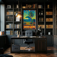 Sierra Leone Vibrant Landscape Poster