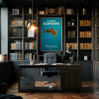 Flying Gurnard Marine Life Educational Poster PosterGoat