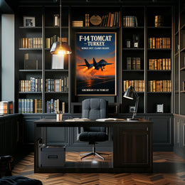 Grumman F-14 Tomcat Wings Out, Claws Ready Poster PosterGoat