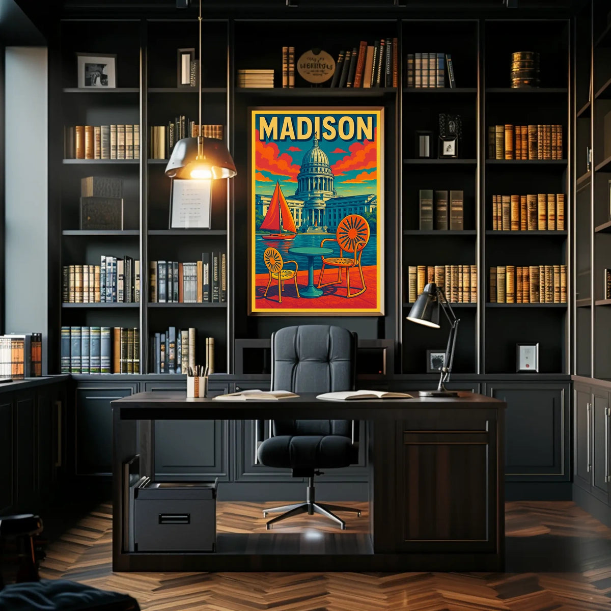 Madison Capitol Scene Poster