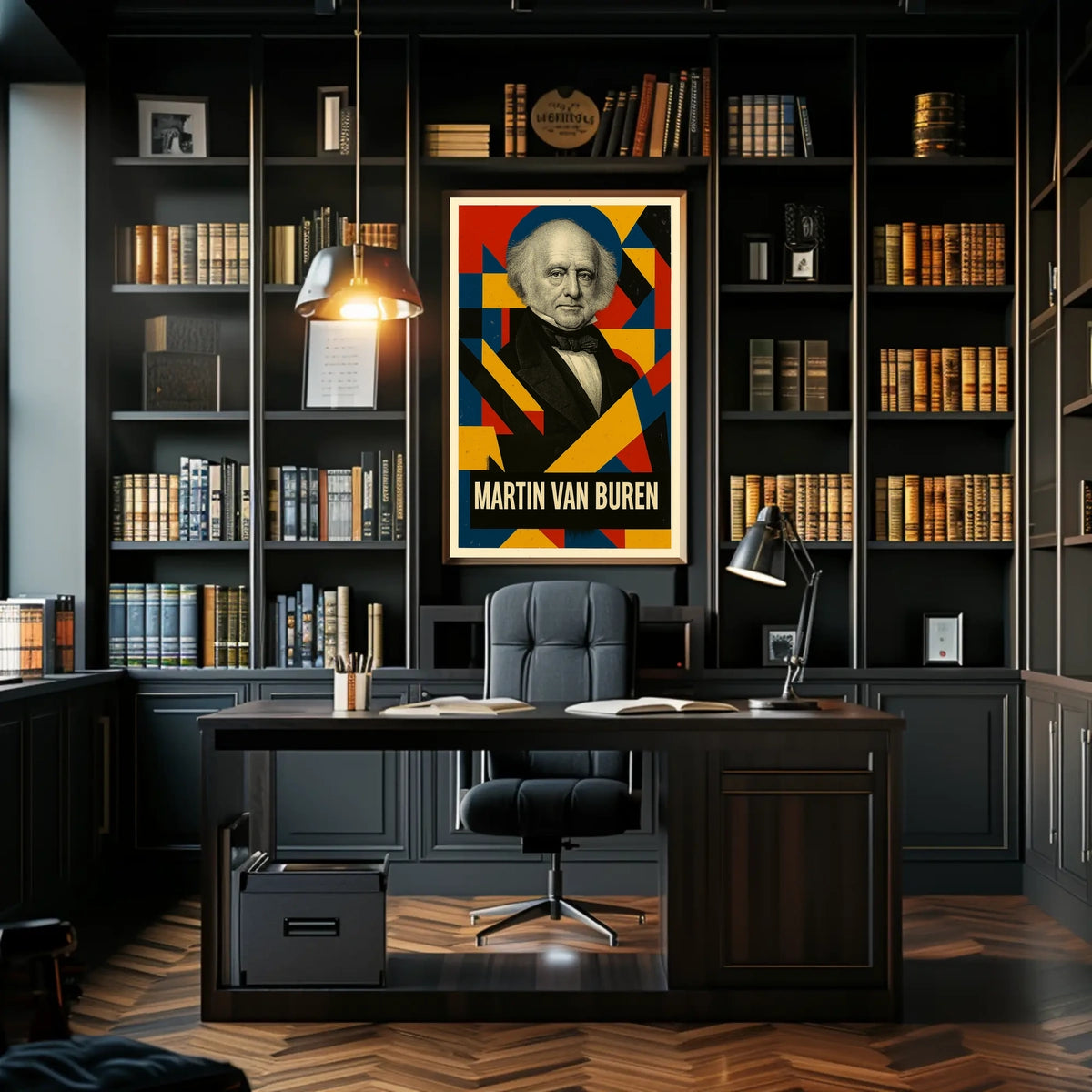 Martin Van Buren 8th President of the United States Abstract Pop Poster
