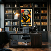 Martin Van Buren 8th President of the United States Abstract Pop Poster
