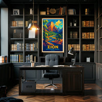 Zion National Park Utah Poster