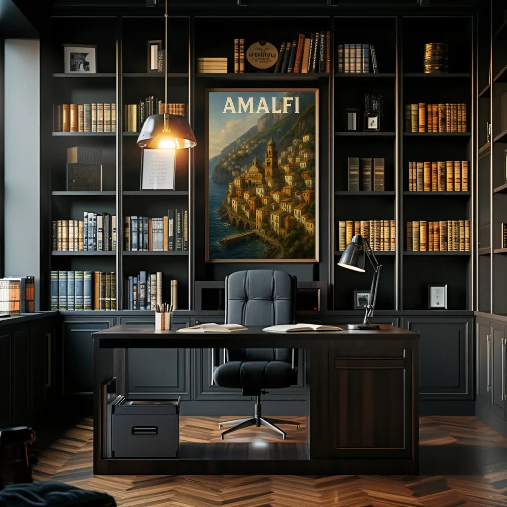 Hyperrealistic Amalfi Poster Museum Quality Home Decor