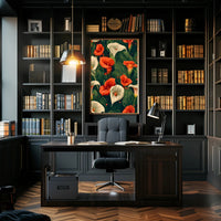 Vibrant Calla Lilies Wall Art Print