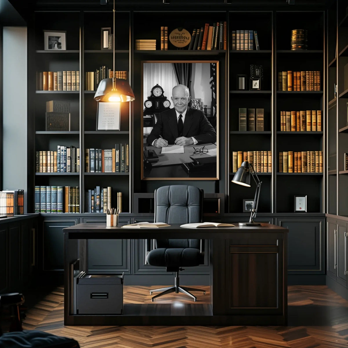 Presidential Portrait in the Oval Office – Dwight D. Eisenhower Poster