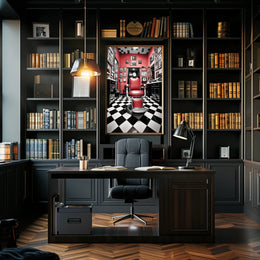 Classic Barber Shop Ambiance Poster