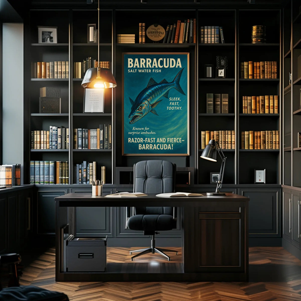 Barracuda Salt Water Fish Poster