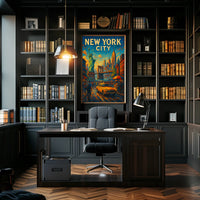 New York City Iconic Landmarks Poster
