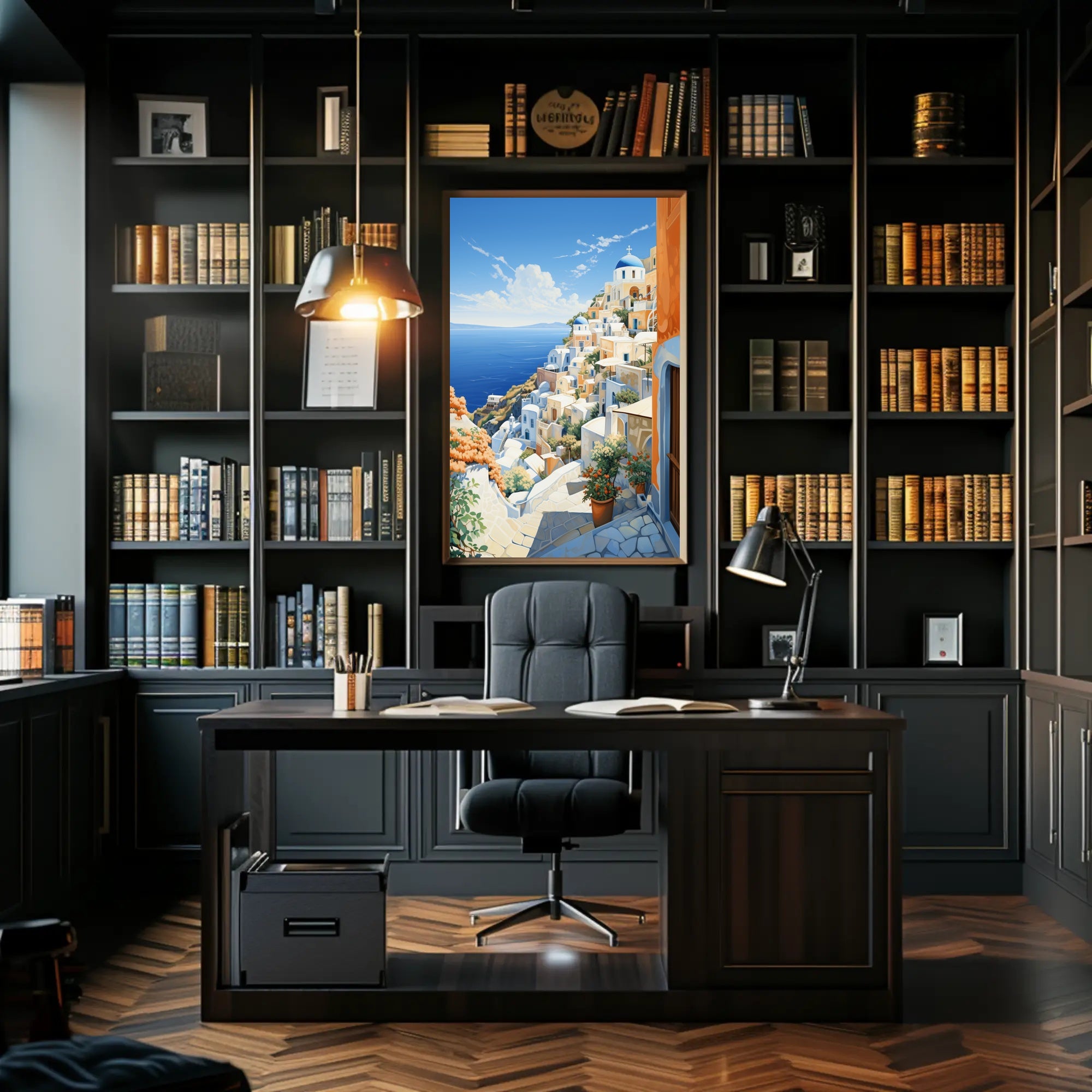 Scenic Santorini Poster