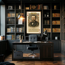 Ulysses S Grant 18th President Biography Portrait Poster