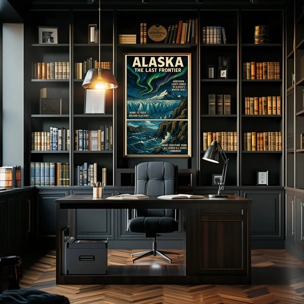 Alaska Adventure Poster Museum Quality Nature Lovers