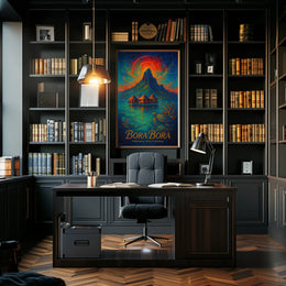 Bora Bora Dreamscape: Vibrant Tropical Paradise Poster
