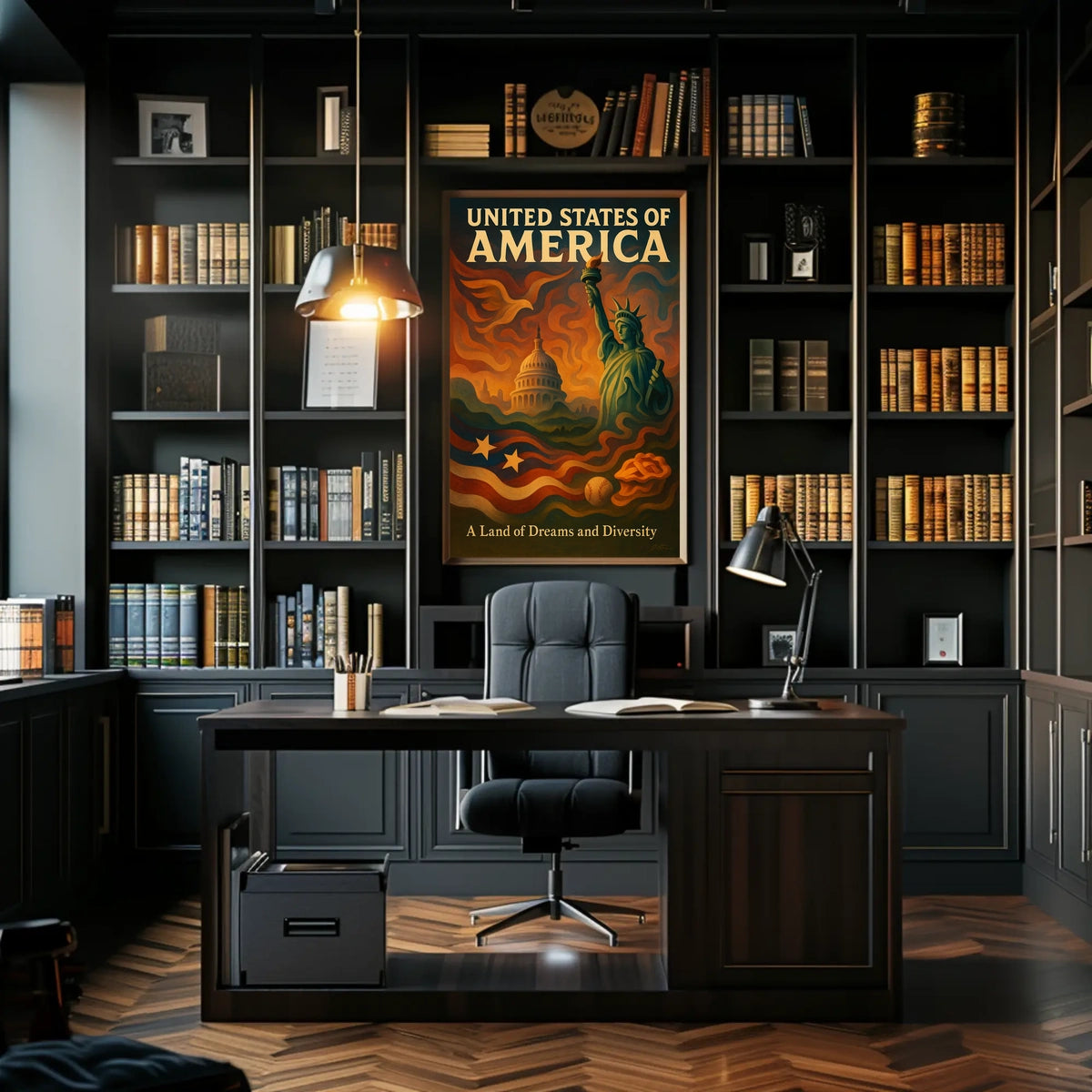 United States Of America A Land Of Poster