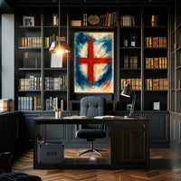 Abstract Cross In Watercolor Abstract Poster