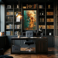 Ethereal Skull in Smoke Poster PosterGoat