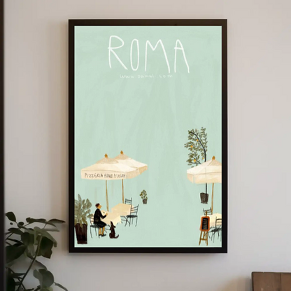 Roma: Italian CafÃ Poster