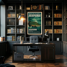 Arapaima: Amazon's Air-Breathing Giant Fish Poster