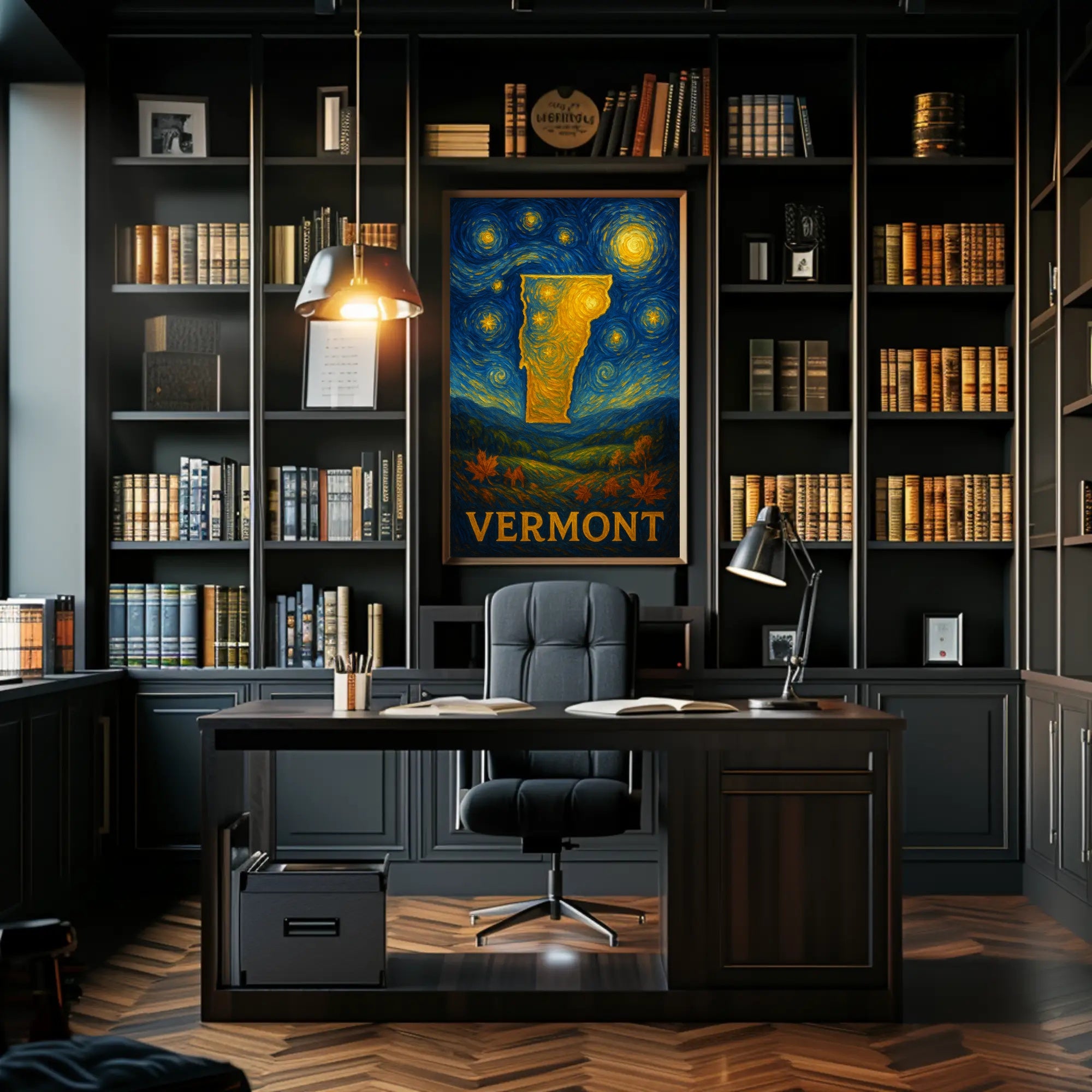 Vermont Starry Night Wall Art Print