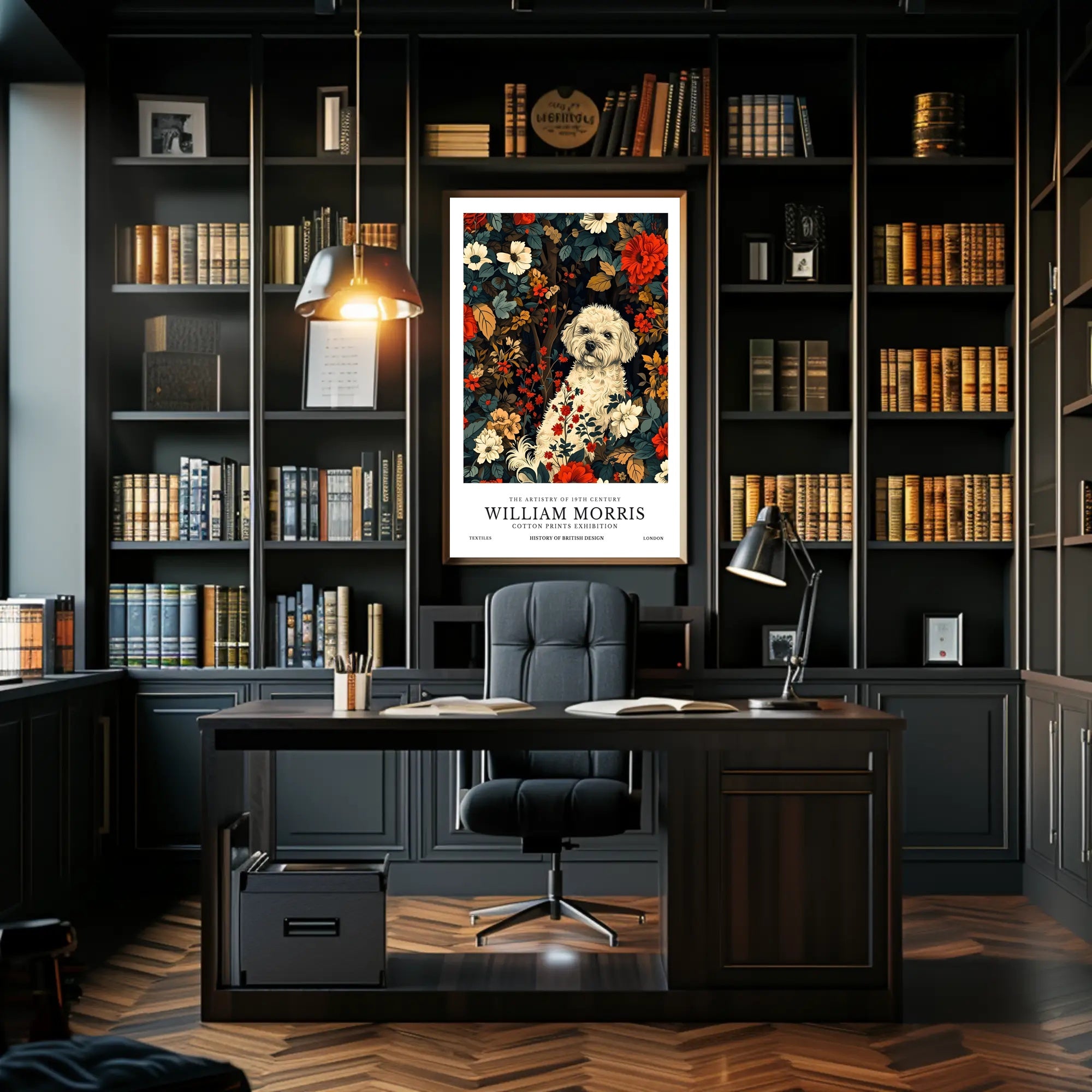 William Morris Vintage Arts and Crafts Animal Poster