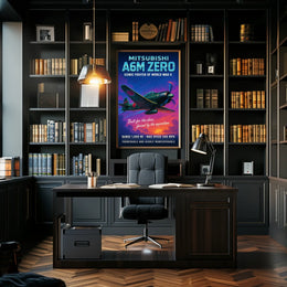 Mitsubishi A6M Zero Iconic Fighter Poster