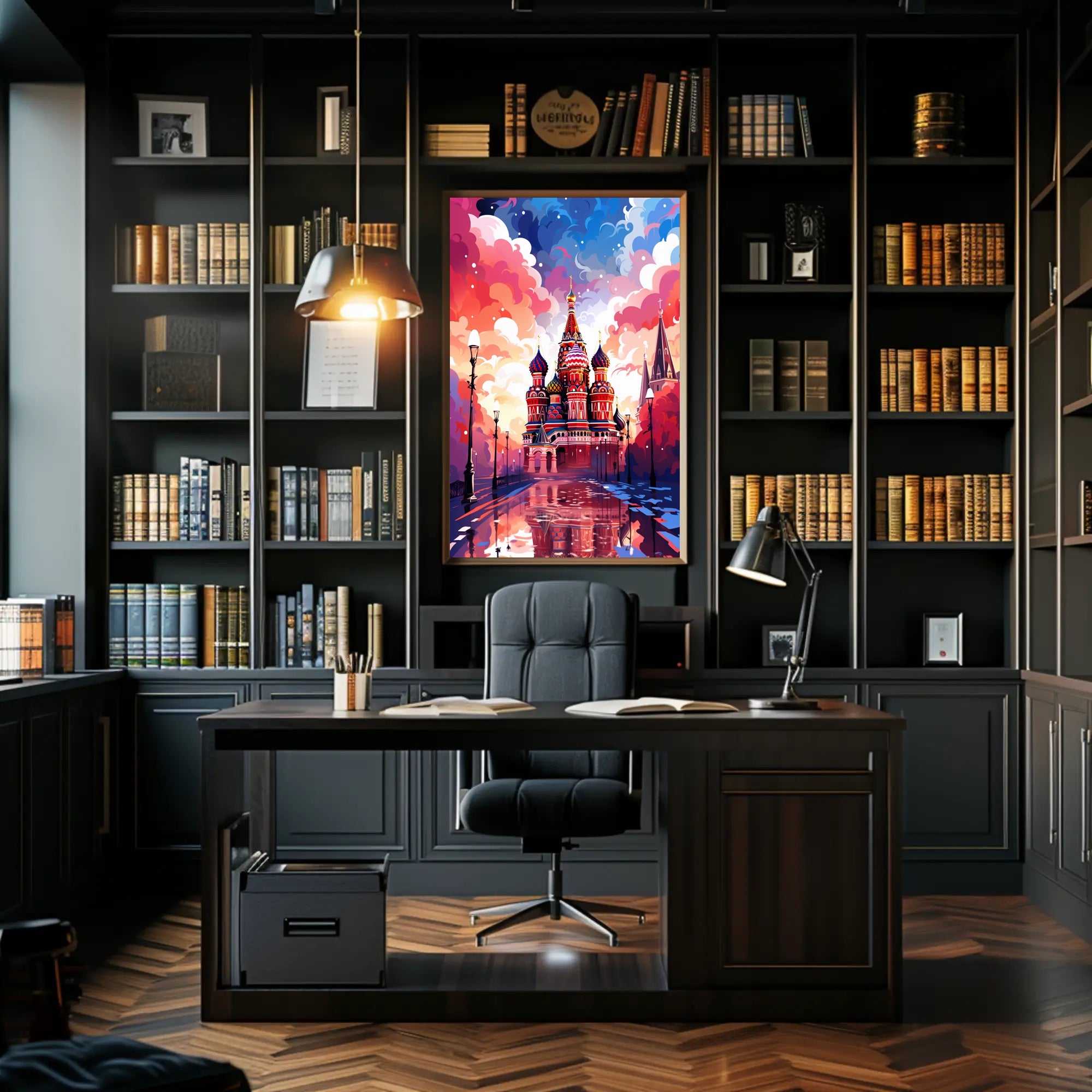 Vibrant St. BasilS Cathedral Poster