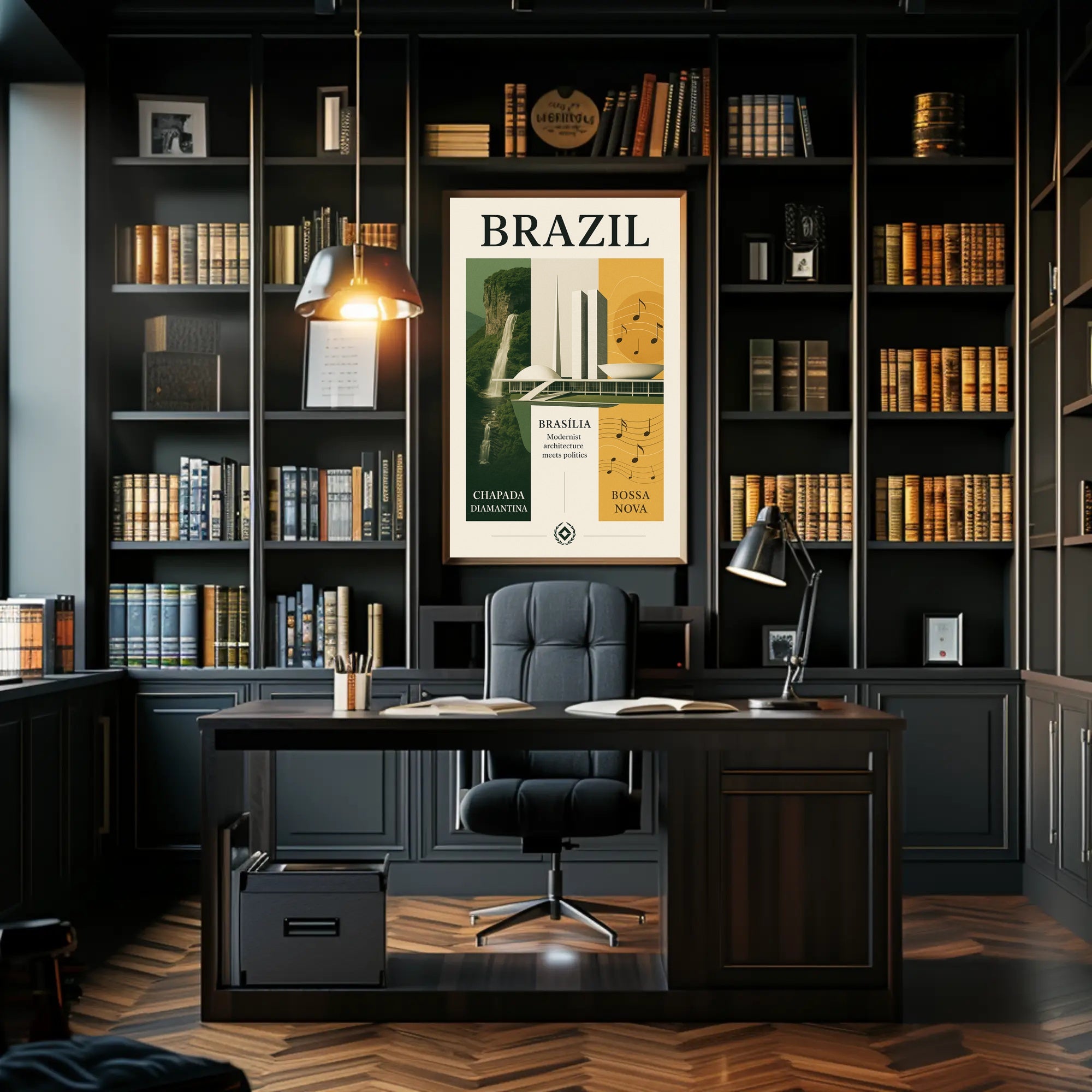 Brazil Modernist Harmony Poster PosterGoat