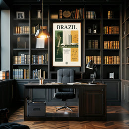 Brazil Modernist Harmony Poster PosterGoat