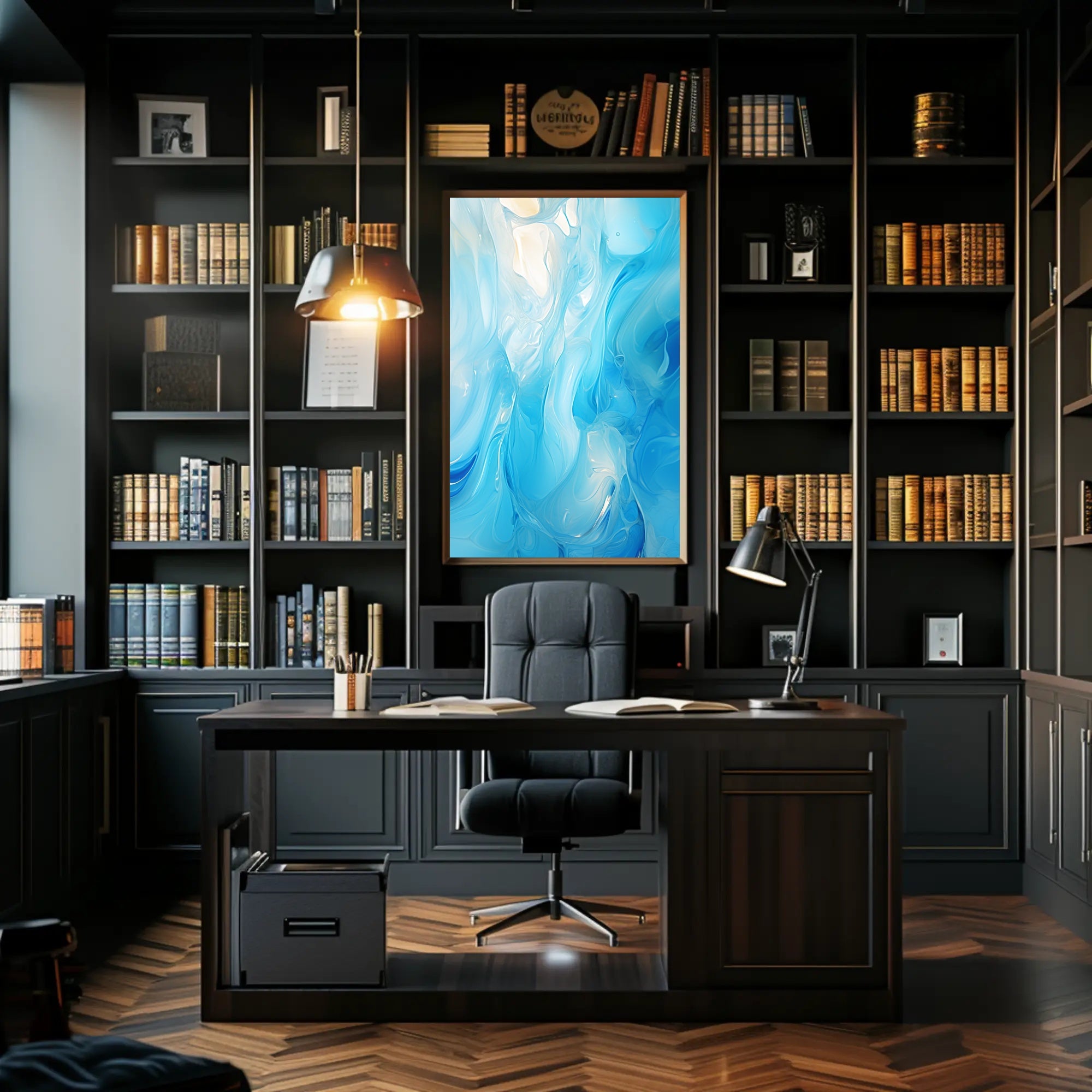 Oceanic Whirl Poster