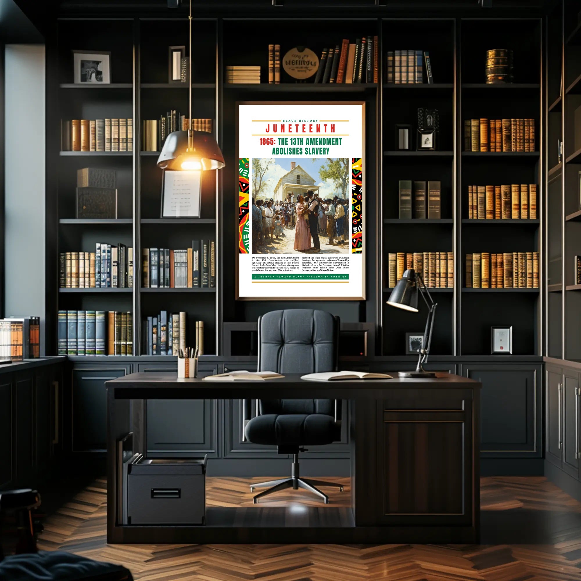 Commemorative Juneteenth Artwork: Cultural Heritage Poster