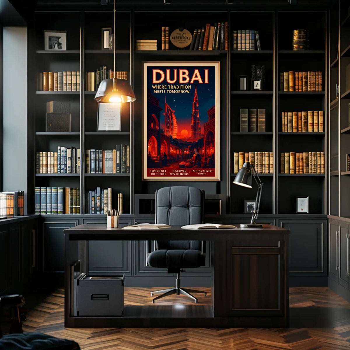 Dubai Poster Where Tradition Meets Tomorrow Home Wall Art
