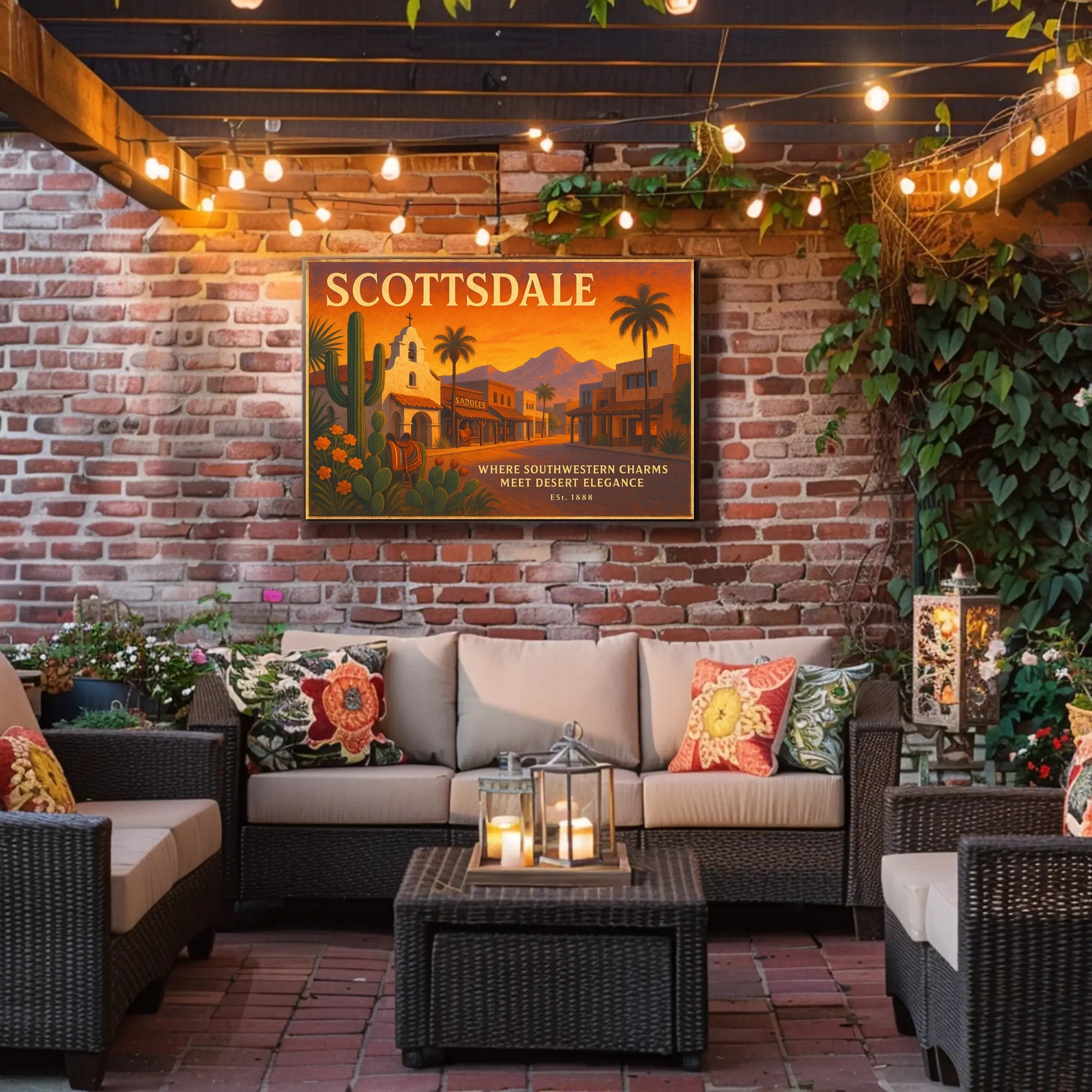 Scottsdale Southwestern Charm Travel Poster