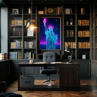 Neon Liberty Poster