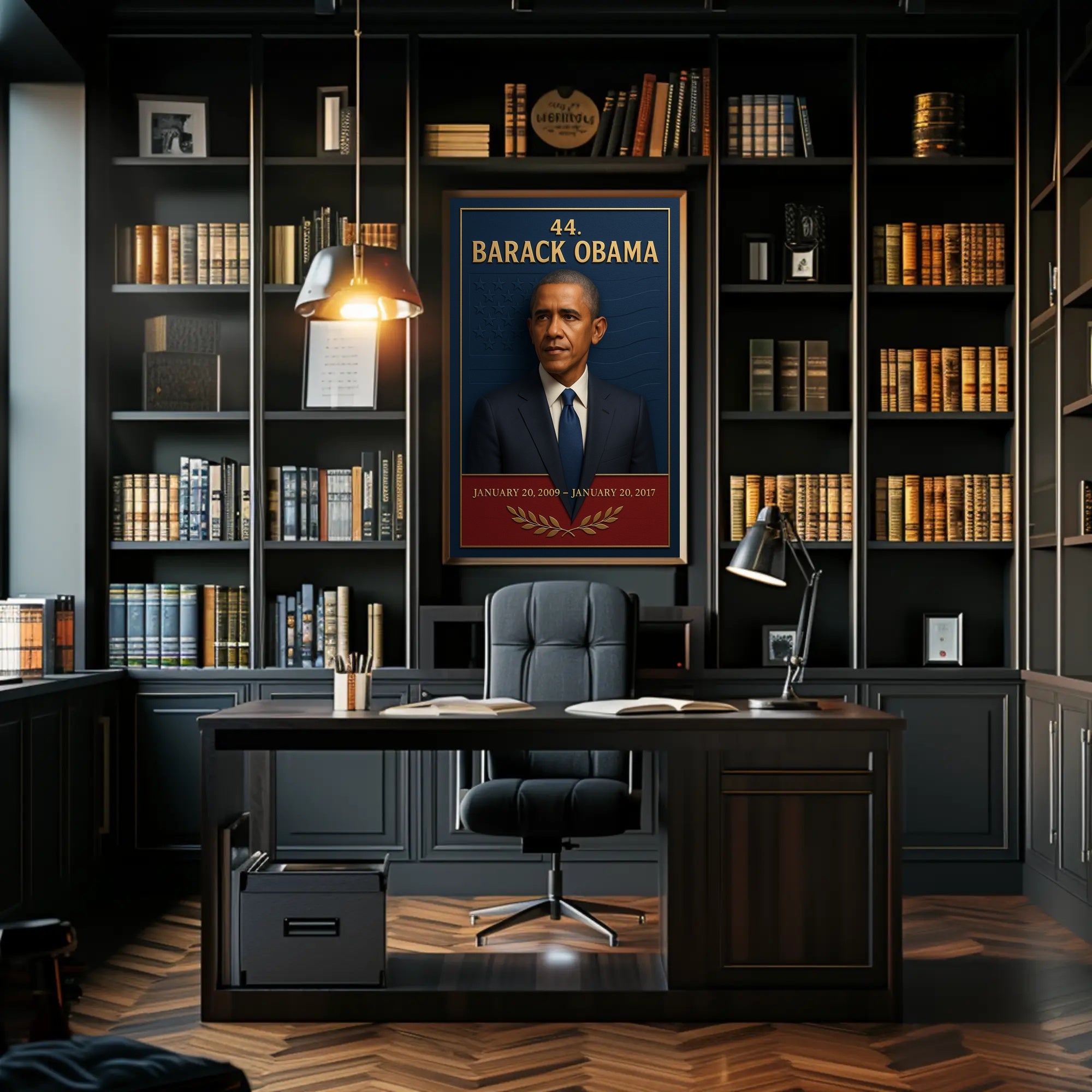 Barack Obama 44th President 3d Poster PosterGoat