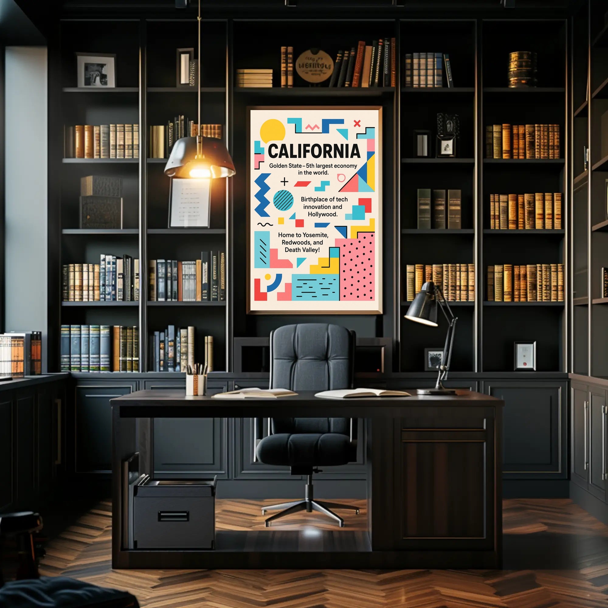 California The Golden State Poster PosterGoat