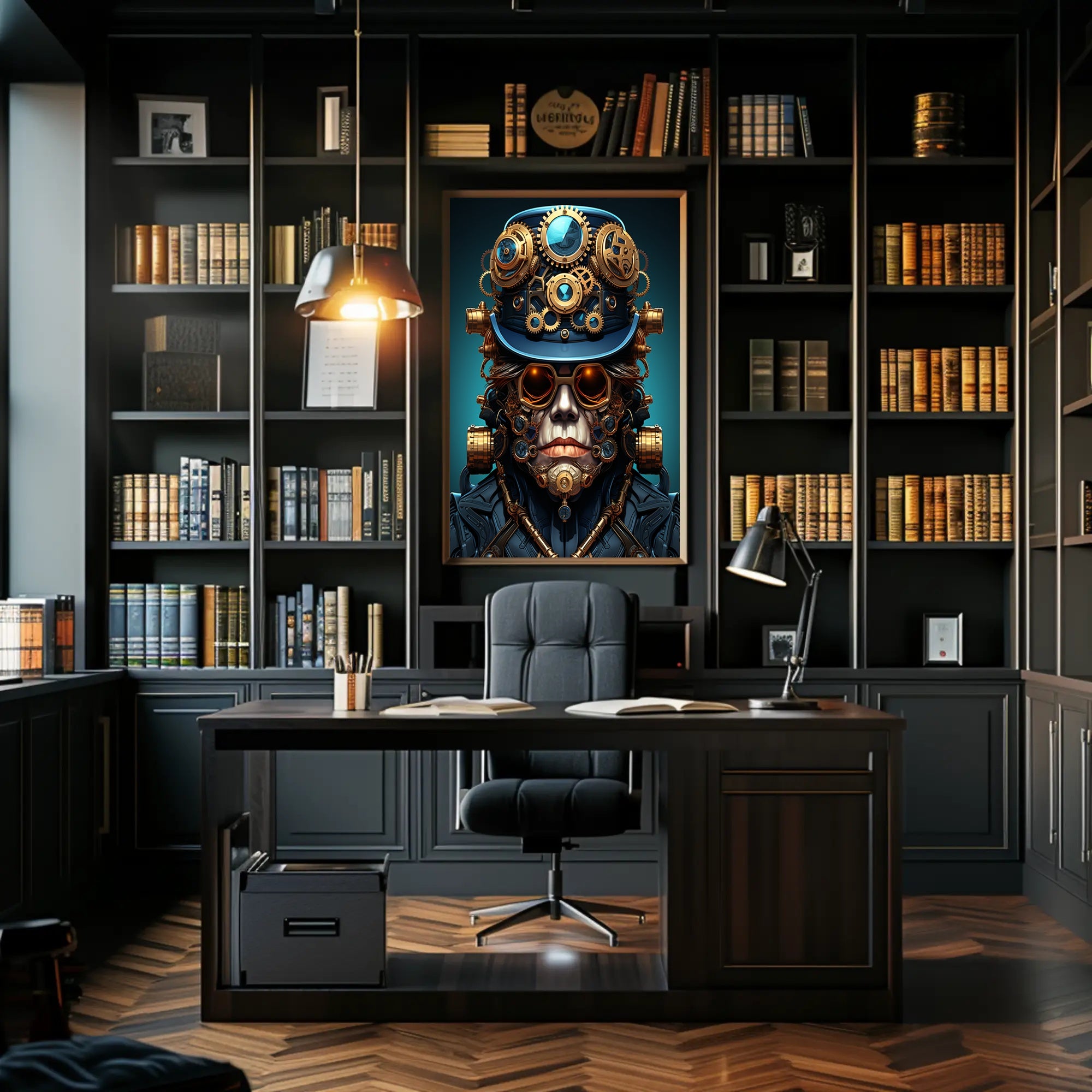 Steampunk Visionary Poster PosterGoat