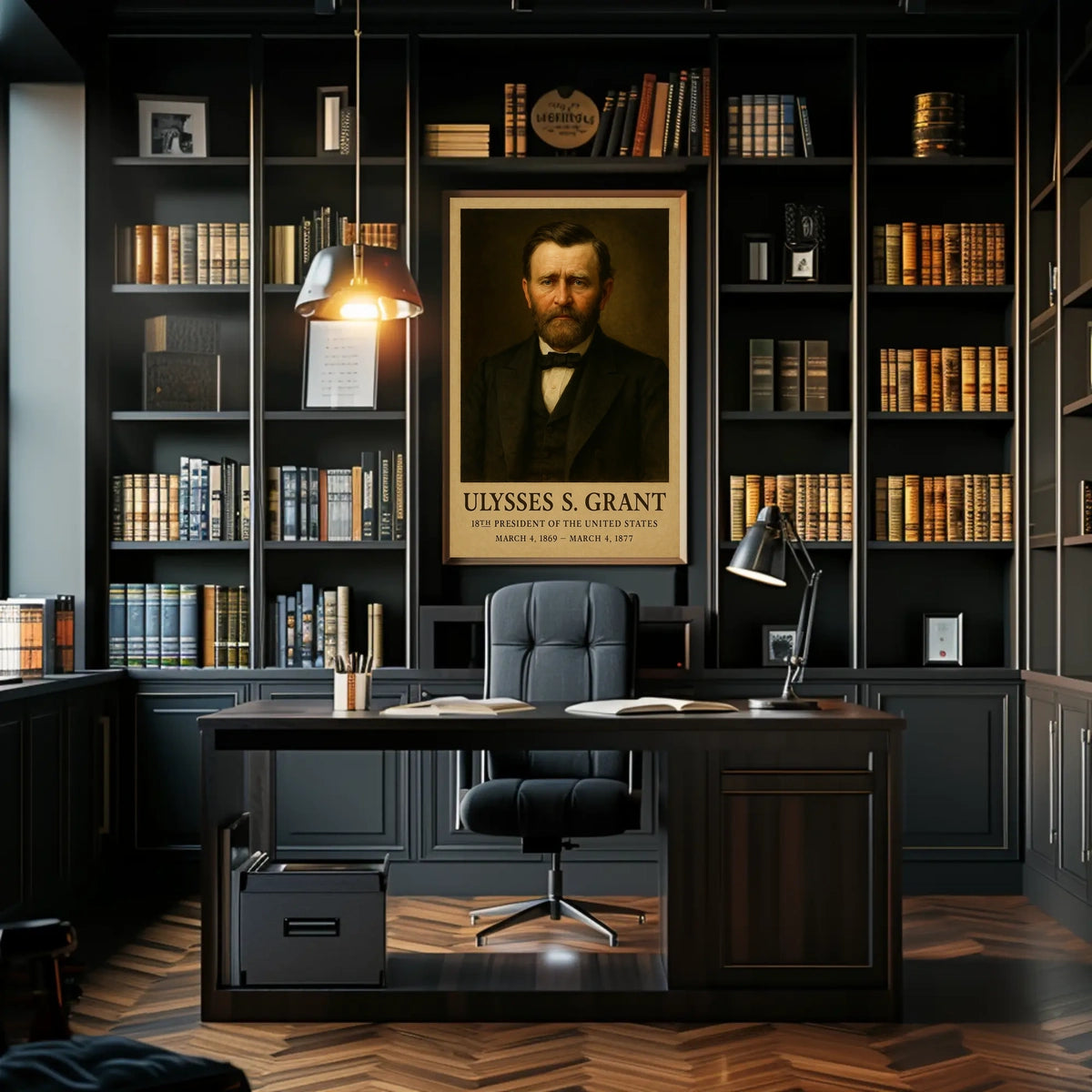 Ulysses S. Grant Historical Leadership Presidential Poster