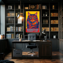 Norwegian Forest Cat Poster