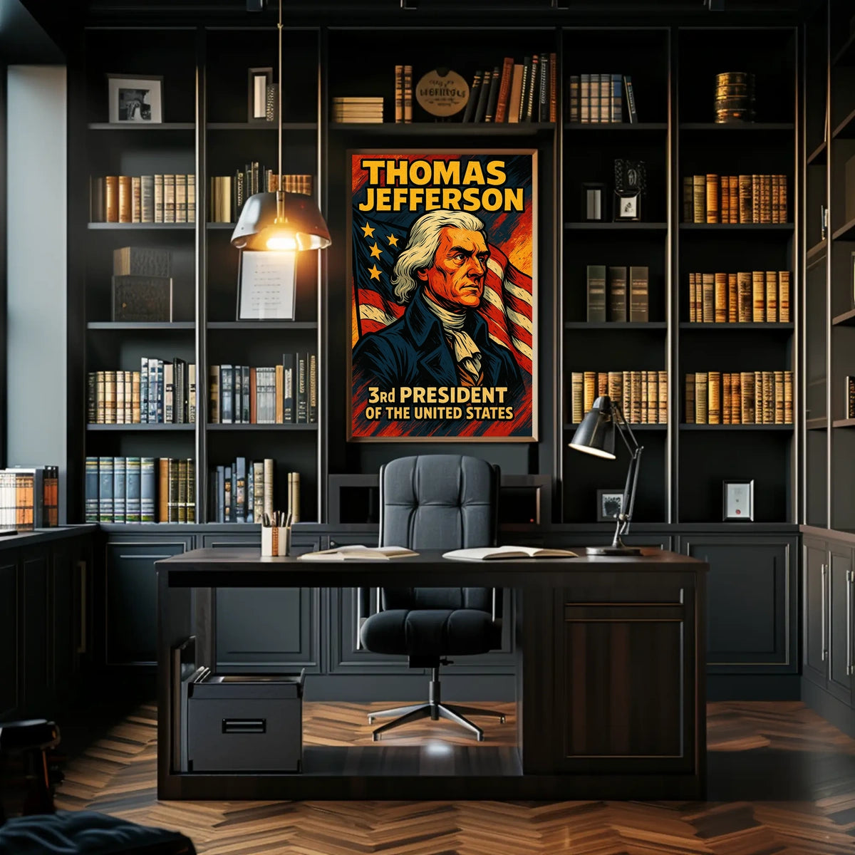 Thomas Jefferson Third President Poster Wall Art Decor
